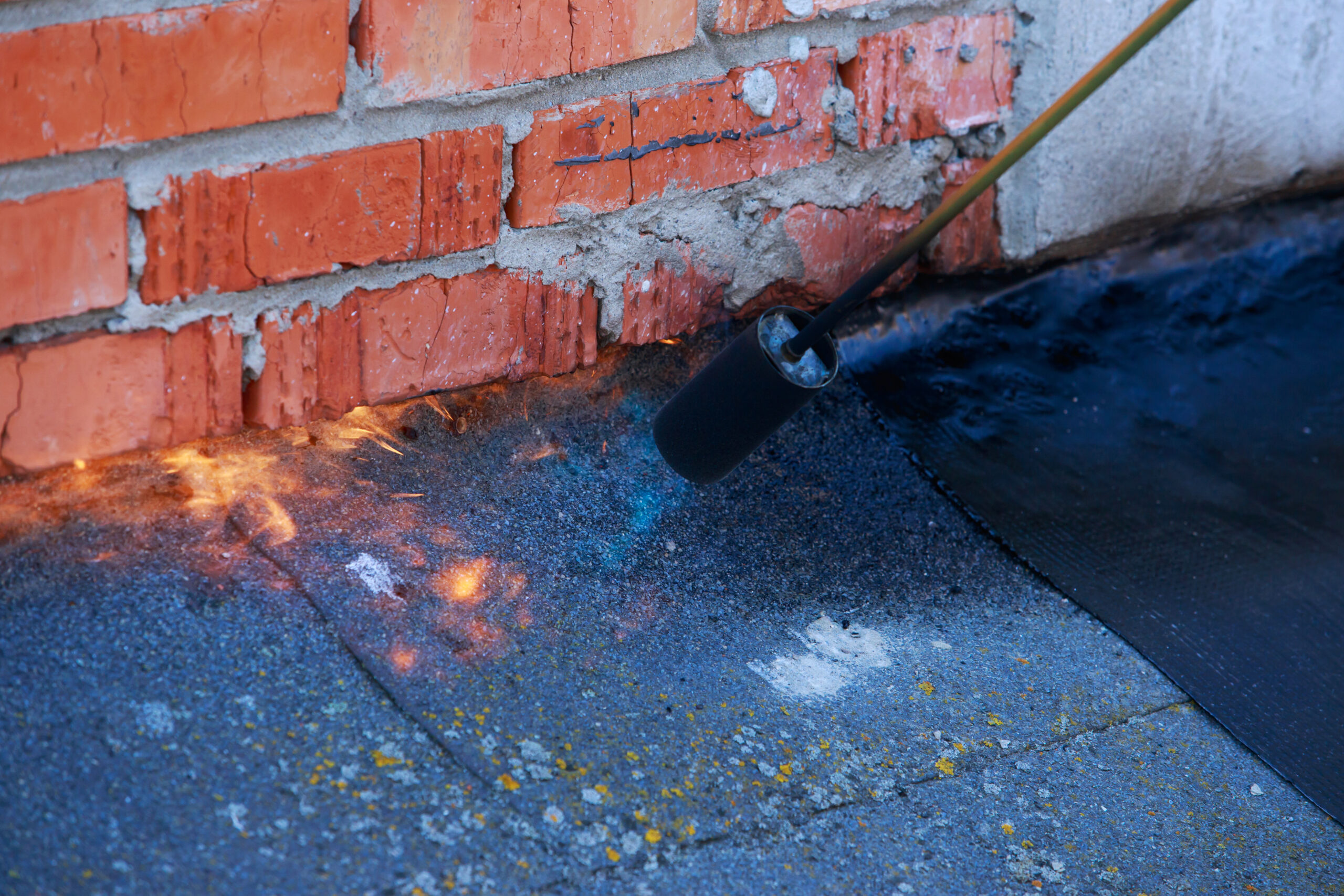 Gas burner with fire